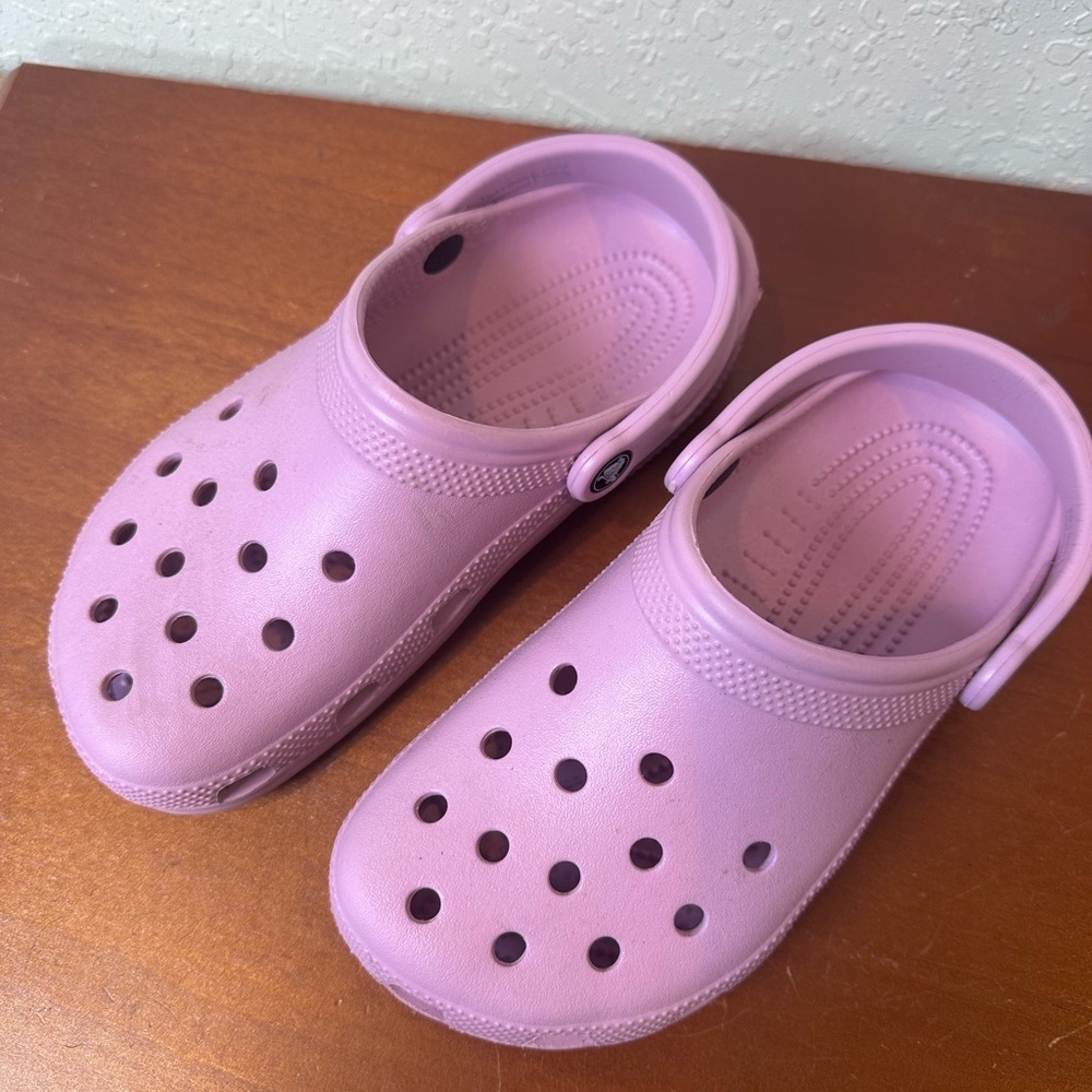 Pink CROCS Shoes Clogs size women's 8 USA